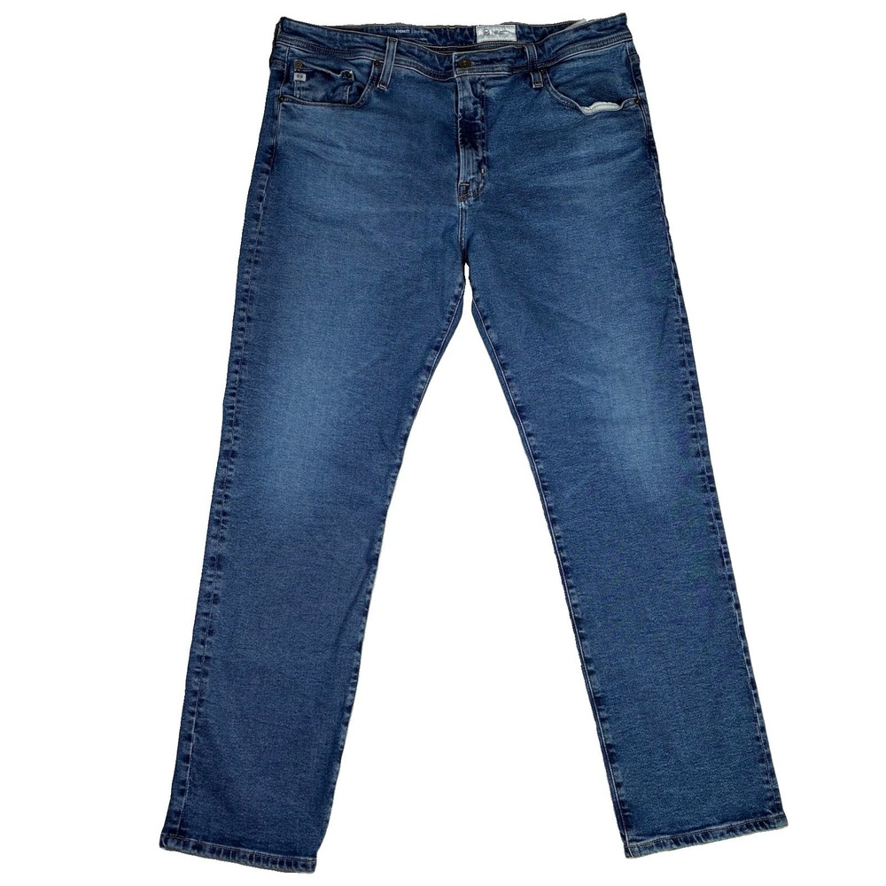 AG Adriano Goldschmied Everett Slim Straight Jeans Japanese Denim 38x32 Luxury